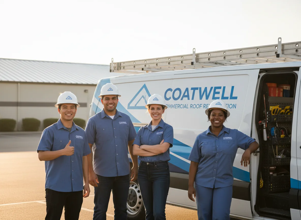 Commercial roof coating company in Dundas, IL